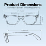 W620 Smart Glasses, Support AI Voice Wake-Up / AI Photo Recognition / AI Intelligent Translation