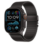 Metal Clasp Coarse Mesh Milan Stainless Steel Watch Band, For Apple Watch 46mm / 49mm / 45mm / 44mm