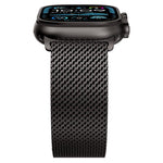 Metal Clasp Coarse Mesh Milan Stainless Steel Watch Band, For Apple Watch 46mm / 49mm / 45mm / 44mm