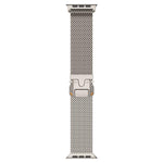 Metal Clasp Coarse Mesh Milan Stainless Steel Watch Band, For Apple Watch 46mm / 49mm / 45mm / 44mm