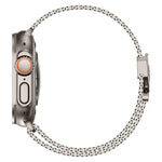 Metal Clasp Coarse Mesh Milan Stainless Steel Watch Band, For Apple Watch 46mm / 49mm / 45mm / 44mm