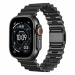 Ocean Wave Magnetic Buckle Stainless Steel Watch Band, For Apple Watch 46mm / 49mm / 45mm / 44mm