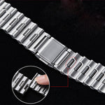 Ocean Wave Magnetic Buckle Stainless Steel Watch Band, For Apple Watch 46mm / 49mm / 45mm / 44mm