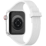 Water Wood Grain Small Waist Magnetic Silicone Watch Band, For Apple Watch 46mm / 49mm / 45mm / 44mm, For Apple Watch 42mm / 41mm / 40mm / 38mm