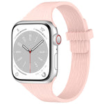 Water Wood Grain Small Waist Magnetic Silicone Watch Band, For Apple Watch 46mm / 49mm / 45mm / 44mm, For Apple Watch 42mm / 41mm / 40mm / 38mm