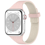 Water Wood Grain Small Waist Magnetic Silicone Watch Band, For Apple Watch 46mm / 49mm / 45mm / 44mm, For Apple Watch 42mm / 41mm / 40mm / 38mm