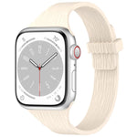 Water Wood Grain Small Waist Magnetic Silicone Watch Band, For Apple Watch 46mm / 49mm / 45mm / 44mm, For Apple Watch 42mm / 41mm / 40mm / 38mm