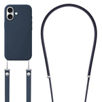 Crossbody Imitation Nylon Magnetic Liquid Pop-Up Animation Liquid Silicone Phone Case, For iPhone 17 Pro Max, For iPhone 17 Pro, For iPhone 17