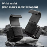 1 Pair Fitness Steel Plate Assist Hook Wristband
