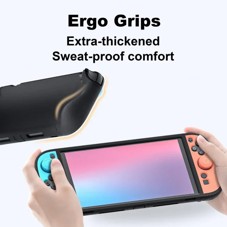 Game Console Controllers Detachable Dual-Color Split Silicone Protective Case with Joystick Caps, For Nintendo Switch 2