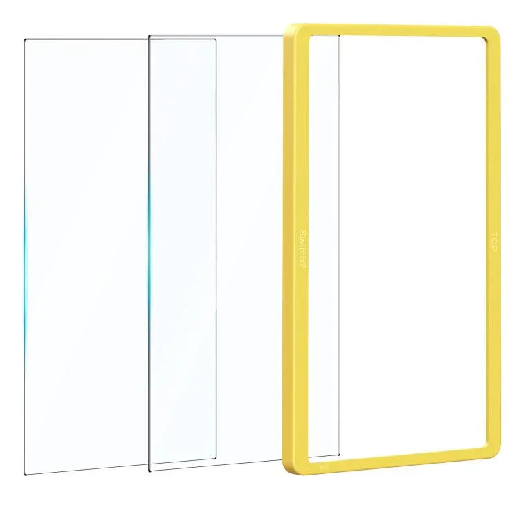 Gaming Console 2-Piece Tempered Glass Screen Protector + Alignment Frame Set, For Nintendo Switch 2
