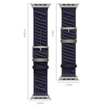Style H Twill Nylon Watch Band, For Apple Watch 46mm / 49mm / 45mm / 44mm, For Apple Watch 42mm / 41mm / 40mm / 38mm