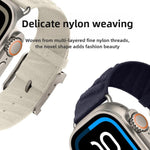 Style H Twill Nylon Watch Band, For Apple Watch 46mm / 49mm / 45mm / 44mm, For Apple Watch 42mm / 41mm / 40mm / 38mm