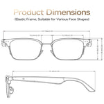 W100D Smart Glasses, Support AI Intelligent Translation / AI Conversation / BT Calling