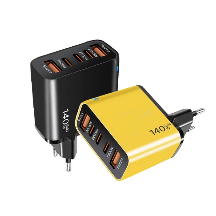 TE-PD43 Type-C x 3, USB-A x 2 Multi-port Charger for Mobile Phones / Tablets，EU Plug, EU Plug