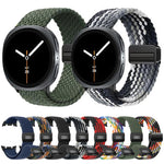 Magnetic Snap Elastic Nylon Braided Watch Band, For Samsung Galaxy Watch8 / Watch8 Classic