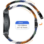 Magnetic Snap Elastic Nylon Braided Watch Band, For Samsung Galaxy Watch8 / Watch8 Classic