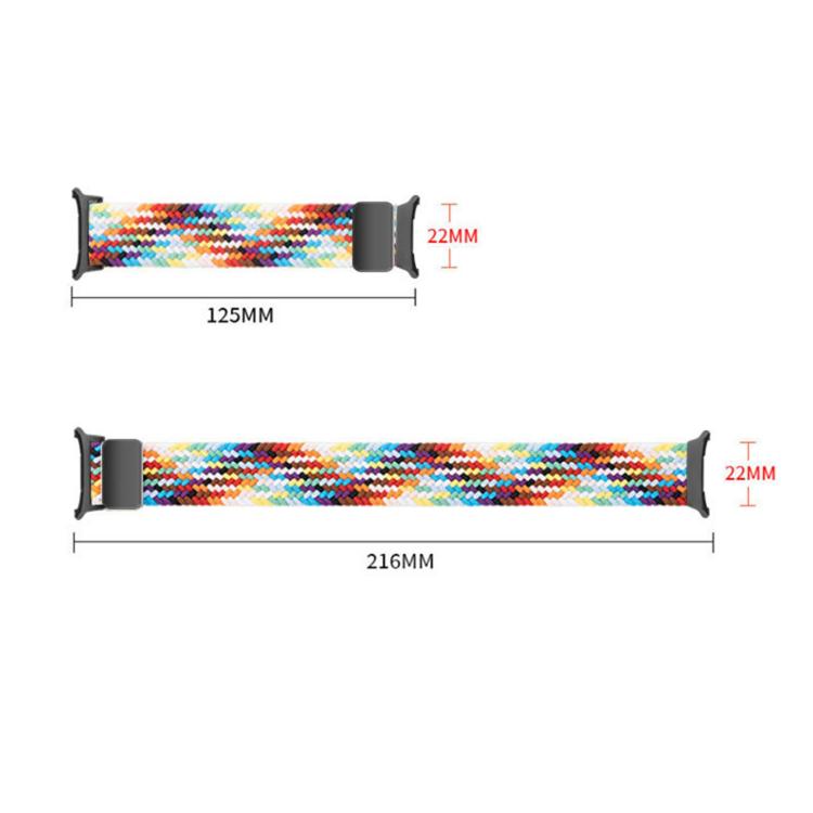 Magnetic Snap Elastic Nylon Braided Watch Band, For Samsung Galaxy Watch8 / Watch8 Classic