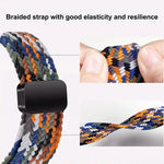 Magnetic Snap Elastic Nylon Braided Watch Band, For Samsung Galaxy Watch8 / Watch8 Classic