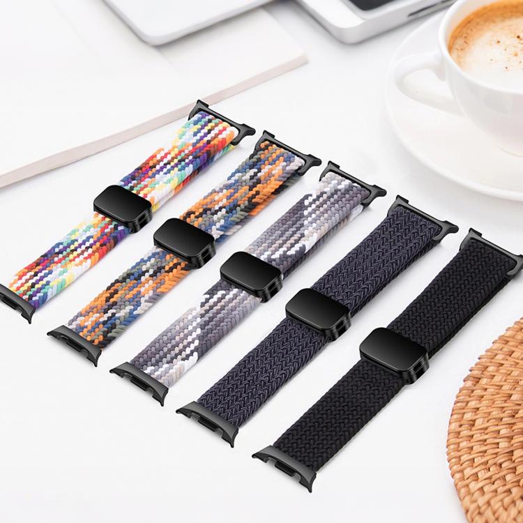 Magnetic Snap Elastic Nylon Braided Watch Band, For Samsung Galaxy Watch8 / Watch8 Classic