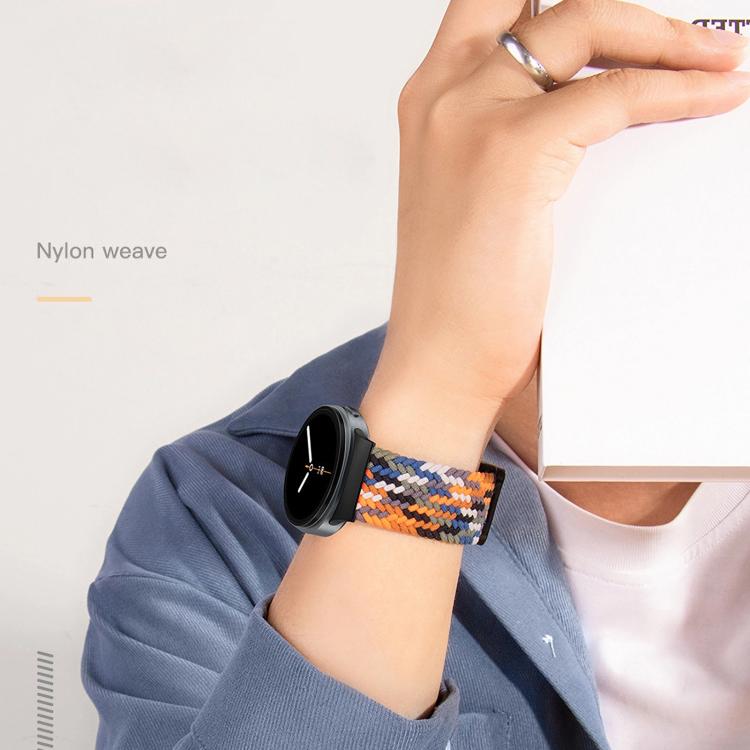 Magnetic Snap Elastic Nylon Braided Watch Band, For Samsung Galaxy Watch8 / Watch8 Classic