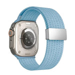 Single Color Magnetic Snap Four Strand Elastic Nylon Watch Band, For Apple Watch 46mm / 49mm / 45mm / 44mm, For Apple Watch 42mm / 41mm / 40mm / 38mm