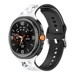 Dual Color Engraved Silicone Watch Band, For Samsung Galaxy Watch8 / Watch8 Classic