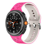 Dual Color Engraved Silicone Watch Band, For Samsung Galaxy Watch8 / Watch8 Classic