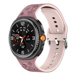 Dual Color Engraved Silicone Watch Band, For Samsung Galaxy Watch8 / Watch8 Classic