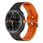 Dual Color Engraved Silicone Watch Band, For Samsung Galaxy Watch8 / Watch8 Classic