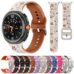 Dual Color Engraved Silicone Watch Band, For Samsung Galaxy Watch8 / Watch8 Classic