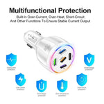 TE-P51 75W USB-C x 3 + USB x 2 Multi Port Car Charger, TE-P51