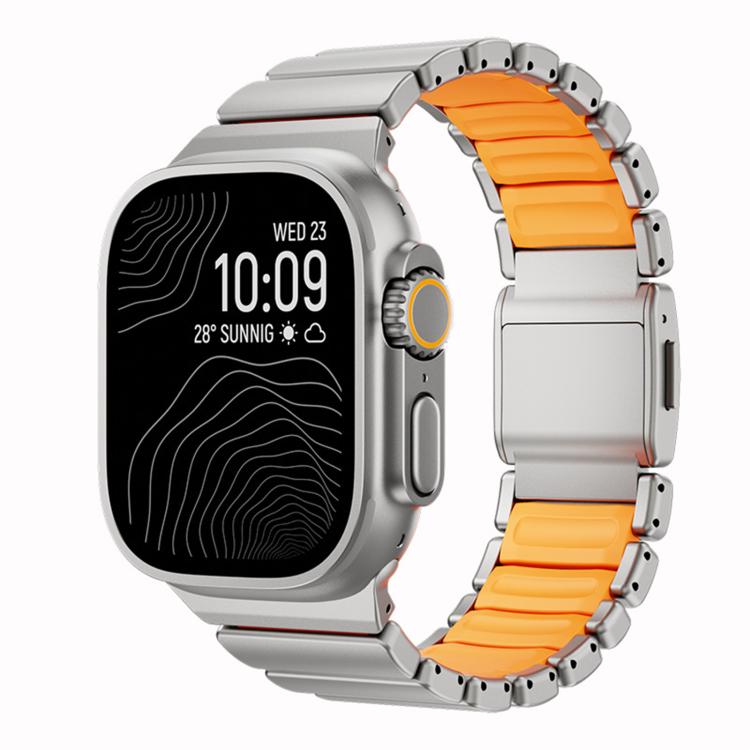 Norman Magnetic Buckle Titanium Metal Watch Band, For Apple Watch 46mm / 49mm / 45mm / 44mm