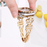 Crown-style Single Diamond Hollow PC Watch Shell, For Apple Watch Series 6 / 5 / 4 & SE 44mm, For Apple Watch Series 6 / 5 / 4 & SE 40mm, For Apple Watch Series 10 / 11 46mm, For Apple Watch Series 10 / 11 42mm, For Apple Watch Series 9 / 8 / 7 45mm   ...