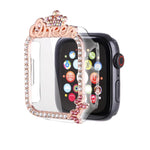 Crown-style Single Diamond Hollow PC Watch Shell, For Apple Watch Series 6 / 5 / 4 & SE 44mm, For Apple Watch Series 6 / 5 / 4 & SE 40mm, For Apple Watch Series 10 / 11 46mm, For Apple Watch Series 10 / 11 42mm, For Apple Watch Series 9 / 8 / 7 45mm   ...