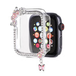 Tassel Flower Single Diamond Hollow PC Watch Shell, For Apple Watch Series 6 / 5 / 4 & SE 44mm, For Apple Watch Series 6 / 5 / 4 & SE 40mm, For Apple Watch Series 10 / 11 46mm, For Apple Watch Series 10 / 11 42mm, For Apple Watch Series 9 / 8 / 7 44mm ...