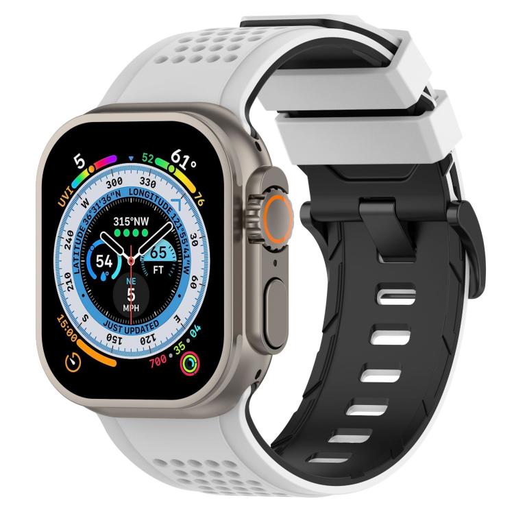 Check Design Breathable Silicone Watch Band, For Apple Watch 46mm / 49mm / 45mm / 44mm