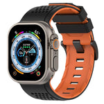Check Design Breathable Silicone Watch Band, For Apple Watch 46mm / 49mm / 45mm / 44mm