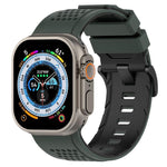 Check Design Breathable Silicone Watch Band, For Apple Watch 46mm / 49mm / 45mm / 44mm