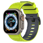 Check Design Breathable Silicone Watch Band, For Apple Watch 46mm / 49mm / 45mm / 44mm