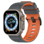 Check Design Breathable Silicone Watch Band, For Apple Watch 46mm / 49mm / 45mm / 44mm