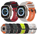 Check Design Breathable Silicone Watch Band, For Apple Watch 46mm / 49mm / 45mm / 44mm