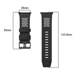Check Design Breathable Silicone Watch Band, For Apple Watch 46mm / 49mm / 45mm / 44mm