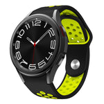 Two Color Reverse Buckle Silicone Watch Band, For Samsung Galaxy Watch FE / 7 / 6 / 5 / 4