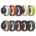 Two Color Round Holes Reverse Buckle Silicone Watch Band, For Samsung Galaxy Watch Ultra 47mm / Ultra 2025