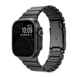 Turtle Buckle Dual-Color Titanium Metal Silicone Watch Band, For Apple Watch 46mm/ 49mm / 45mm / 44mm