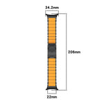 Turtle Buckle Dual Color Titanium Metal Silicone Watch Band, For Samsung Galaxy Watch8 / 8 Classic