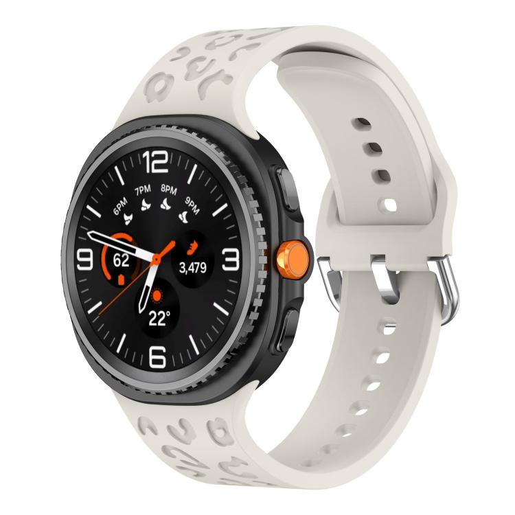 Leopard Print Silicone Watch Band, For Samsung Galaxy Watch8 / Watch8 Classic