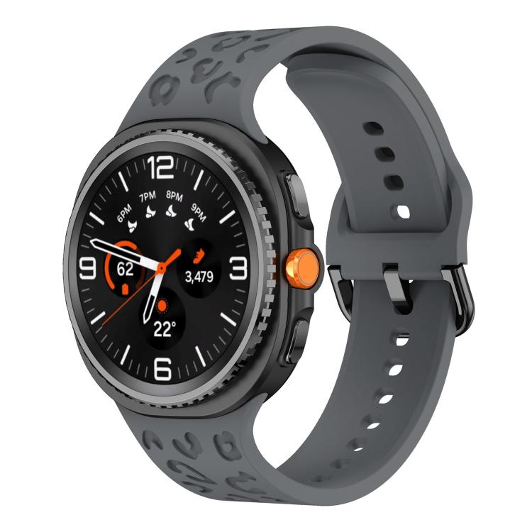 Leopard Print Silicone Watch Band, For Samsung Galaxy Watch8 / Watch8 Classic