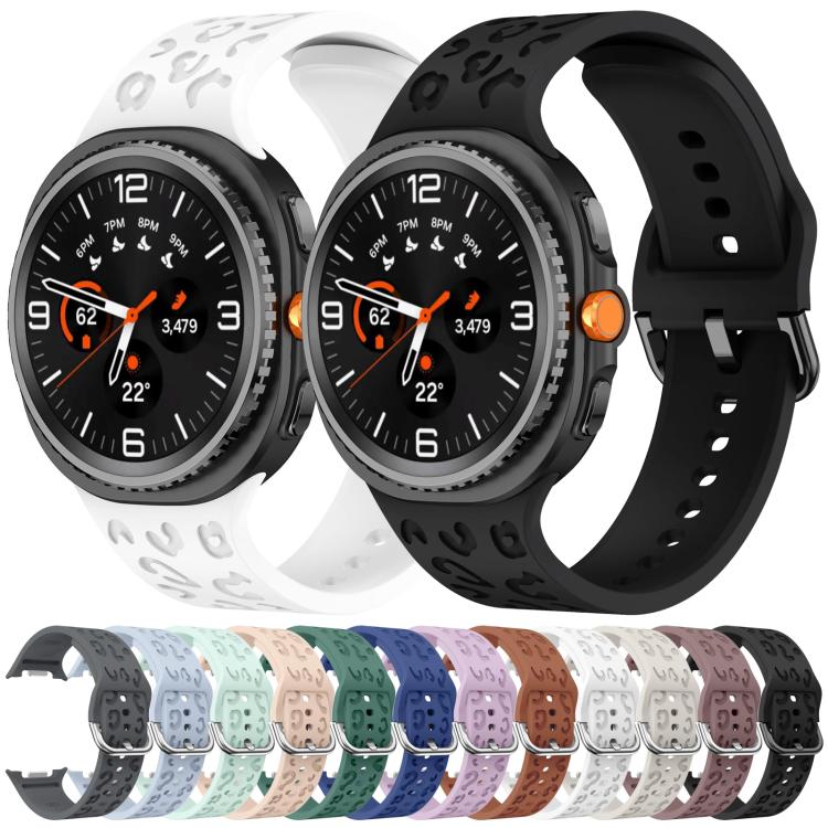 Leopard Print Silicone Watch Band, For Samsung Galaxy Watch8 / Watch8 Classic